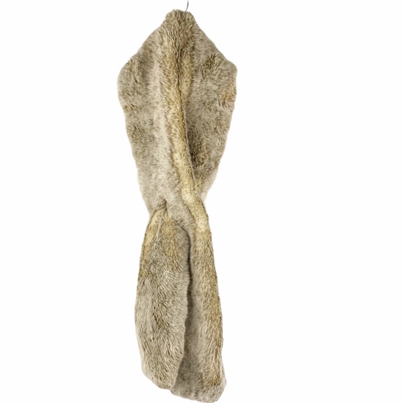 Restoration Hardware Mink Luxe Vegan Fur Scarf - Picture 3 of 9